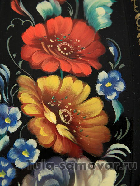 Поднос "Букет" овальный малый, арт. 8174