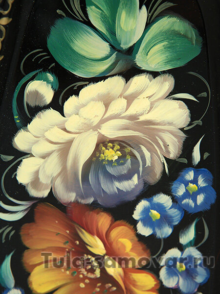 Поднос "Букет" овальный малый, арт. 8174