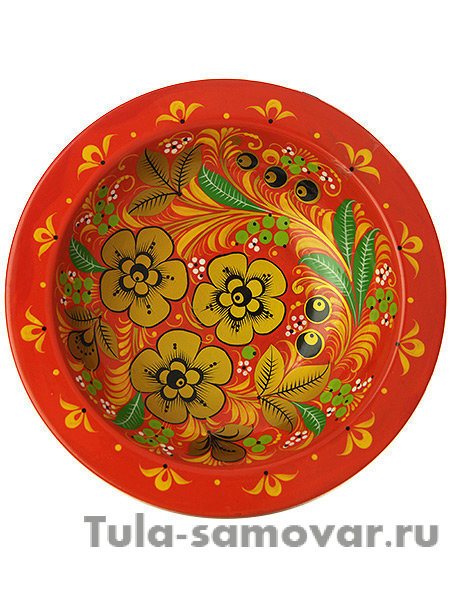 Конфетница "Кудрина на красном фоне", 70х160