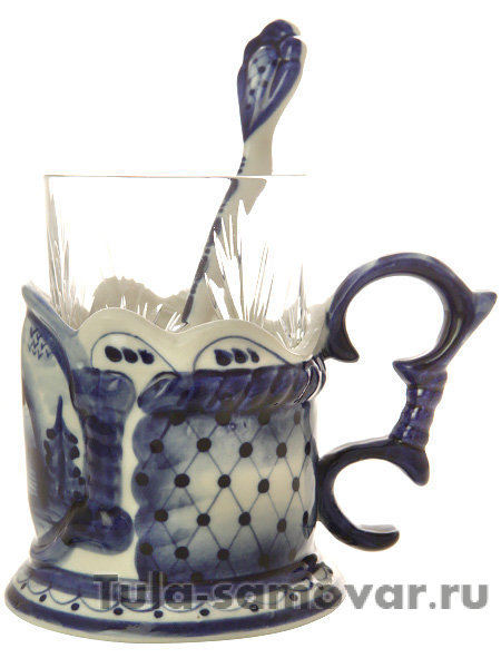 Подстаканник "Гжель зимняя"