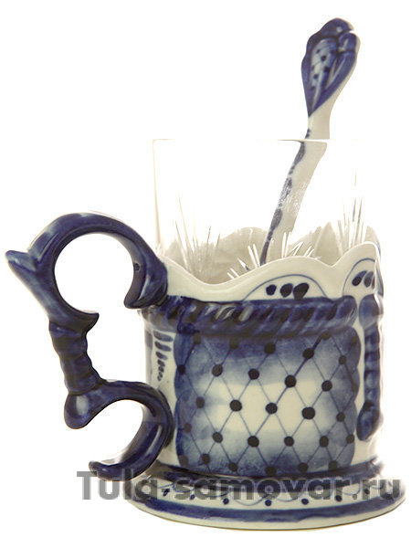 Подстаканник "Гжель зимняя"