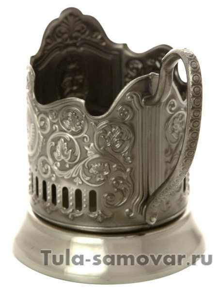 Никелированный Кольчугинский подстаканник "Сталин"