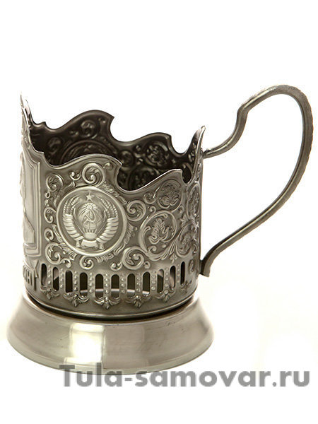 Никелированный Кольчугинский подстаканник "Сталин"