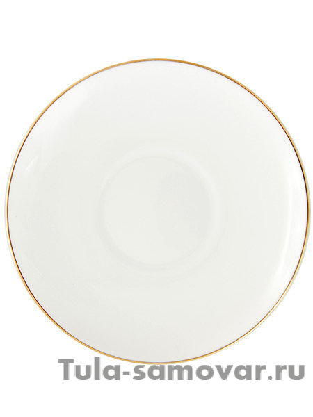 Кофейная пара форма Ландыш рисунок Золотой кантик Императорский фарфоровый завод