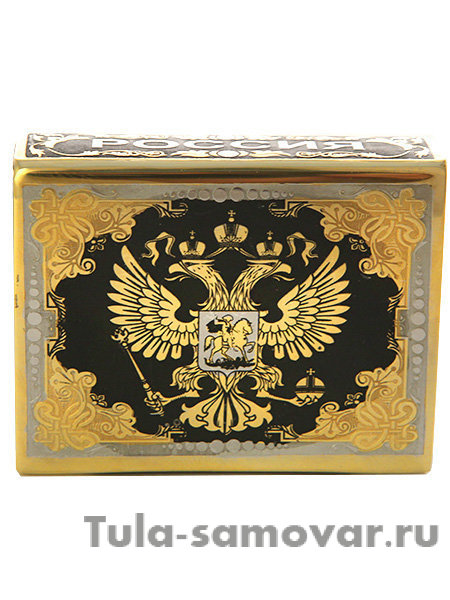 Футляр для спичек "Рысь с рысенком" Златоуст