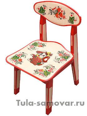 Детский стул с художественной росписью Хохлома, арт. 82660000000
