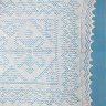 Пуховый оренбургский шарф экрю, арт. A 12040-02