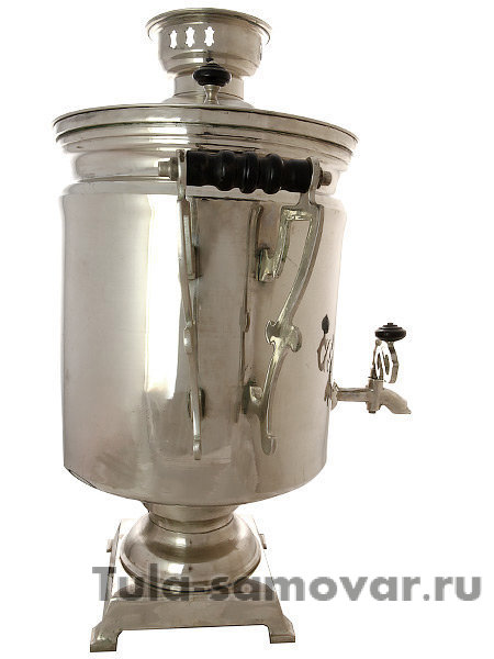 Электрический самовар 45 литров "Буфетный" с покрытием "под серебро", арт. 124541