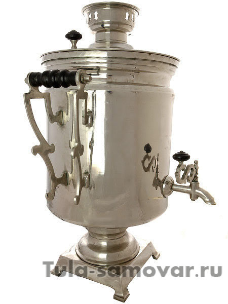 Электрический самовар 45 литров "Буфетный" с покрытием "под серебро", арт. 124541