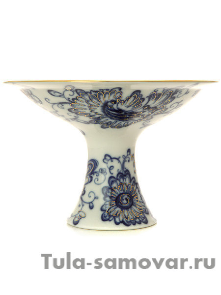 Фруктовая ваза 203 мм форма Молодежная рисунок Поющий сад Императорский фарфоровый завод