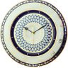 Часы декоративные форма Европейская-2 рисунок Кобальтовая сетка Императорский фарфоровый завод