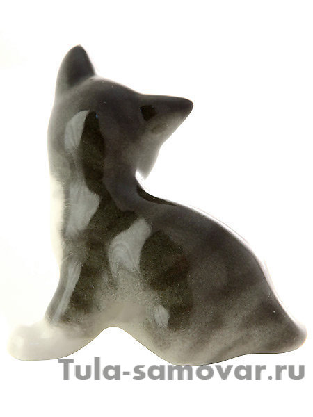 Статуэтка Котенок Парамоша серый Императорский фарфоровый завод