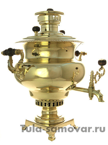 Самовар на дровах 5 л желтая репа фабрика Капырзина, арт. 433753