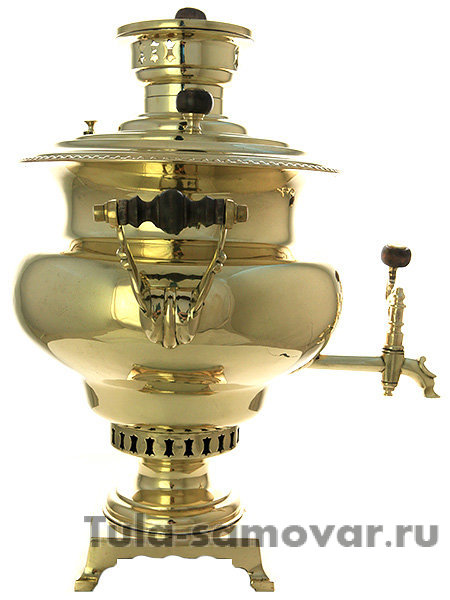 Самовар на дровах 5 л желтая репа фабрика Капырзина, арт. 433753