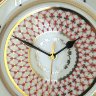 Часы декоративные форма Европейская-2 рисунок Сетка-блюз Императорский фарфоровый завод
