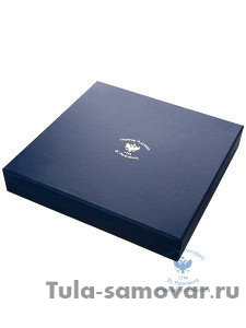 Часы декоративные форма Европейская-2 рисунок Сетка-блюз Императорский фарфоровый завод