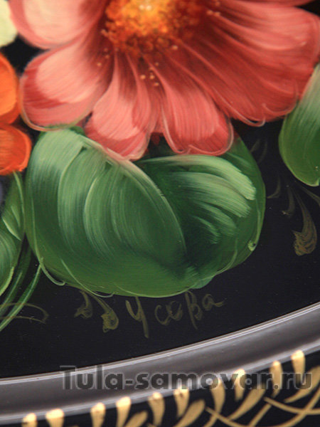 Овальный поднос "Лесной букет", арт. 2133