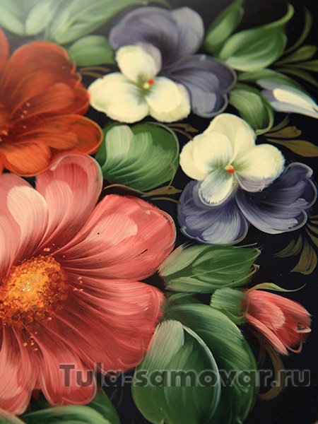 Овальный поднос "Лесной букет", арт. 2133