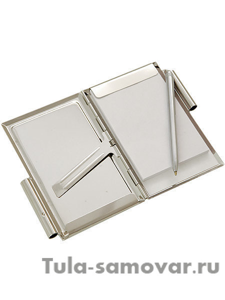 Визитница "Герб СССР" с ручкой в подарочном футляре Златоуст