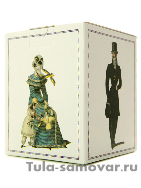 Чайная пара форма Гербовая рисунок Modes de Paris 1823 Императорский фарфоровый завод