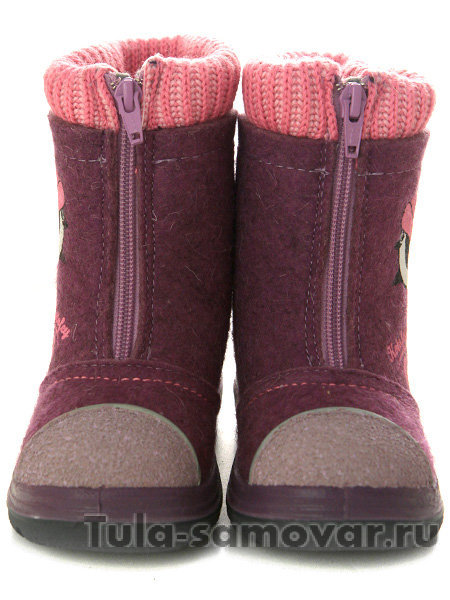 Валенки Котофей бордовые малодетские-дошкольные, 367103-42