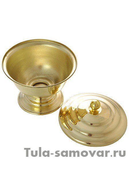 Сахарница с крышкой из латуни
