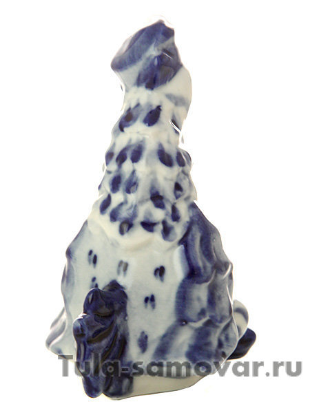 Скульптура Петушок в галстуке Гжель, автор Жигунов А.