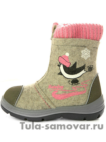 Валенки Котофей серые малодетские-дошкольные, 367103-43