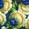 Поднос "Розы на синем" 47*37 см, арт. А-3.1