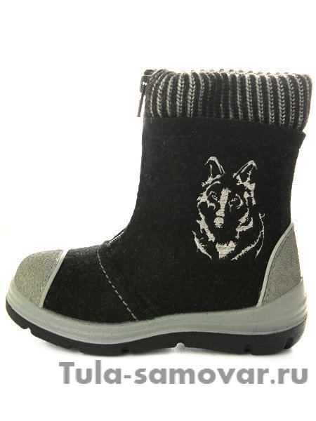 Валенки Котофей черные малодетские-дошкольные, 367102-42