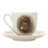 Подарочный набор: кофейная чашка с блюдцем, форма Ландыш рисунок Пес Императорский фарфоровый завод