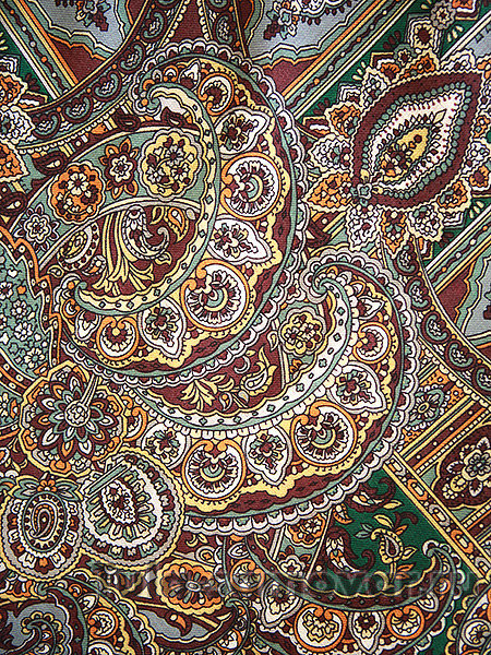 Шерстяной Павлопосадский платок "Садко", 125*125 см, арт. 598-52