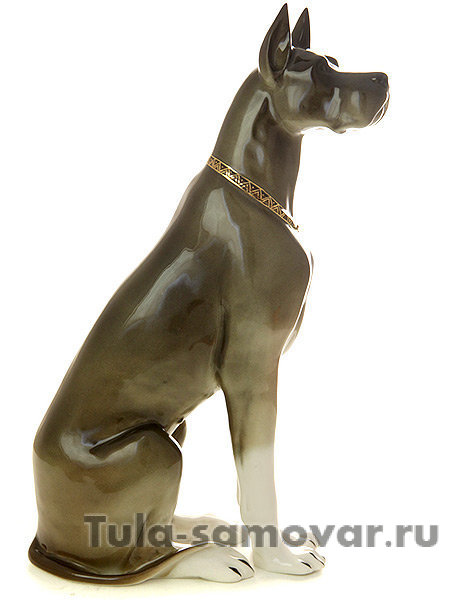 Статуэтка форма Дог рисунок Коричневый б.р. Императорский фарфоровый завод