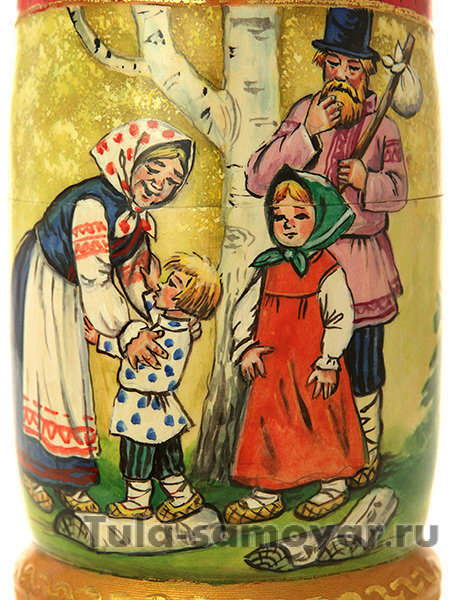 Матрешка "Гуси-Лебеди люкс", арт. 787