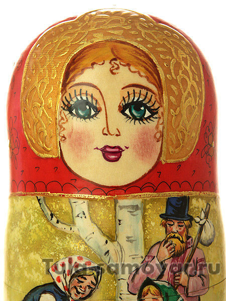 Матрешка "Гуси-Лебеди люкс", арт. 787