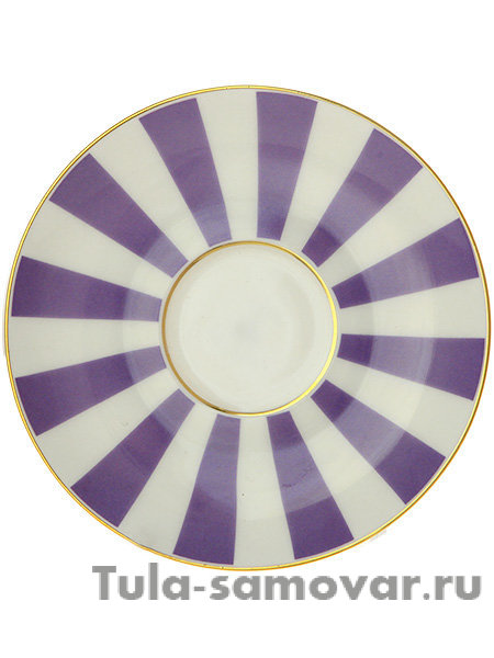 Кофейная чашка с блюдцем форма Ландыш 2 рисунок Да и нет фиолетовый ИФЗ