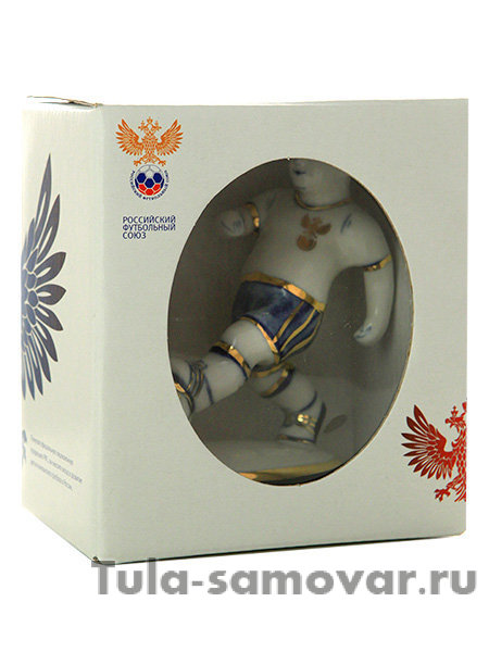 Скульптура Футболист Гжель