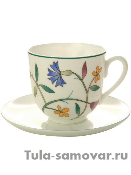 Кофейная чашка с блюдцем форма Ландыш 2 рисунок Краски лета ИФЗ