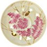 Фарфоровая чашка с блюдцем форма "Белый лебедь" рисунок "Розовая сирень", Дулевский фарфор
