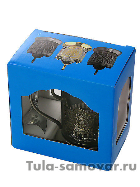 Никелированный подстаканник "Знак зодиака - Близнецы" Кольчугино