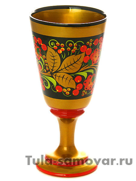 Набор для шампанского хохлома "Встреча" 7 предметов