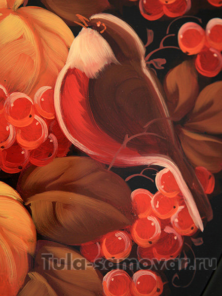 Поднос "Рябина" овальный фигурный, арт. 2127