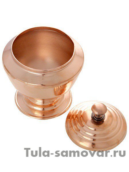 Сахарница с крышкой из меди