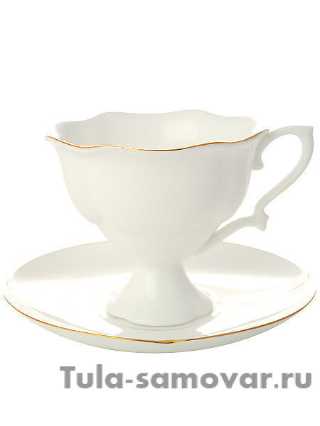 Сервиз кофейный форма Наташа рисунок Золотая лента 6/14 Императорский фарфоровый завод