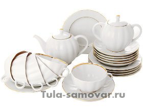 Сервиз чайный на 6 персон форма Тюльпан рисунок Белоснежка 6/20 Императорский фарфоровый завод