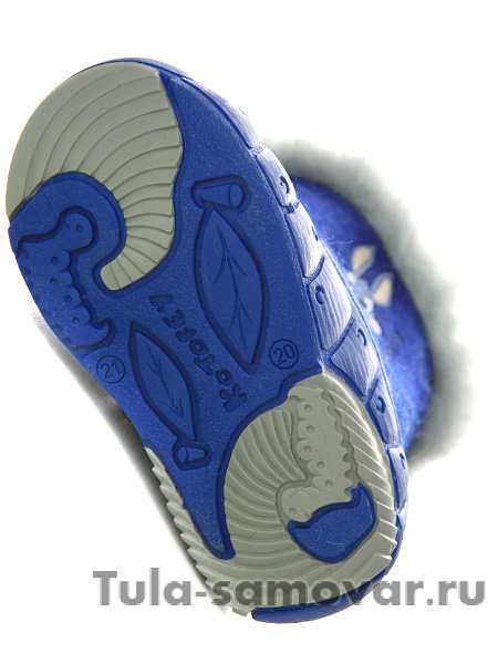 Детские синие валенки Котофей, 067014-41