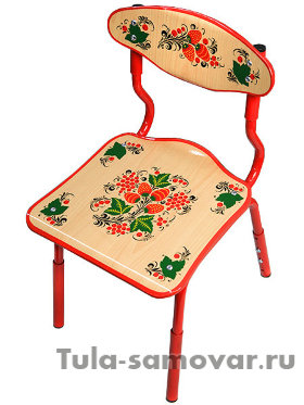 Детский стул Хохлома (регулируемый металлический каркас) арт. 79540000000
