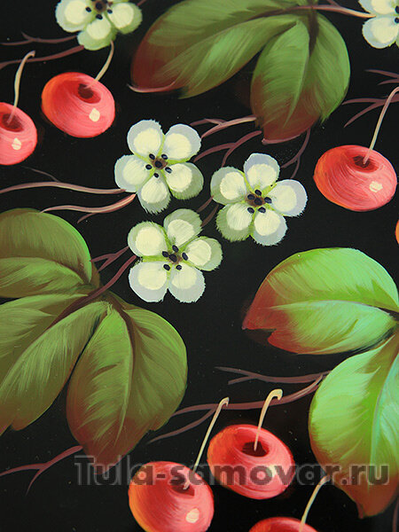 Поднос "Ягоды на черном" 38*30 см, арт. А-5.17