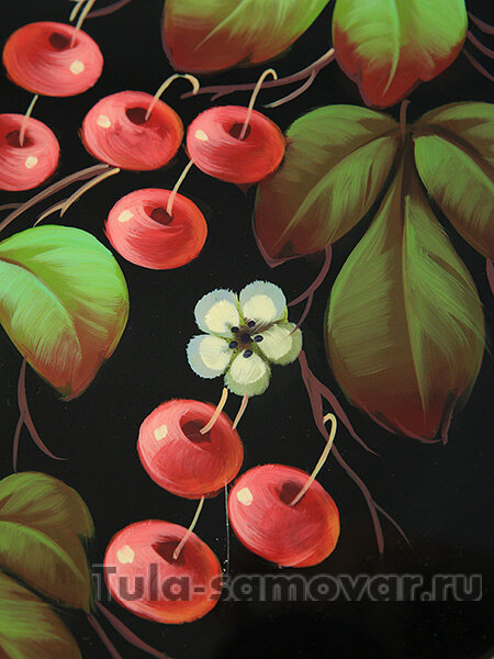 Поднос "Ягоды на черном" 38*30 см, арт. А-5.17