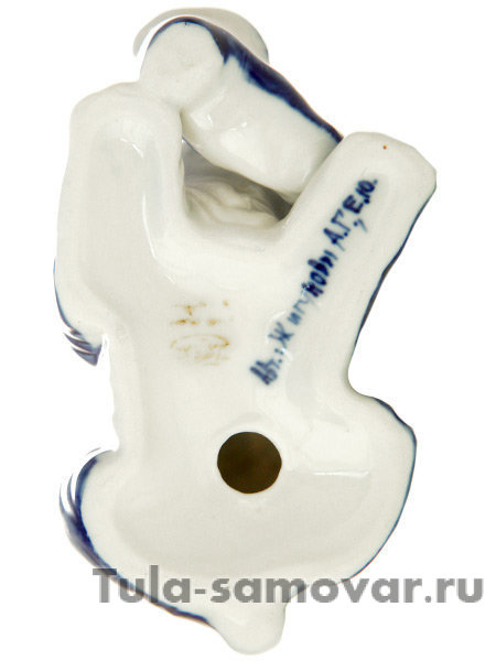Фигурка Шарпей Гжель, авт. А.Жигунов